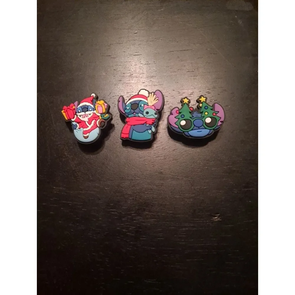 Lot Of 3‎ Disney Stitch Themed Croc Charm Jibz Ohana Holidays